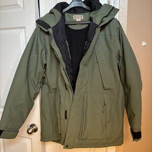 Duluth Trading Men's Whaleback Waterproof Insulated Parka (Light Green)